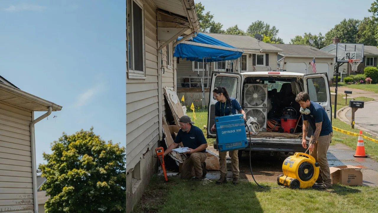 Ceiling Leak Cleanup in Dupont, IN near me